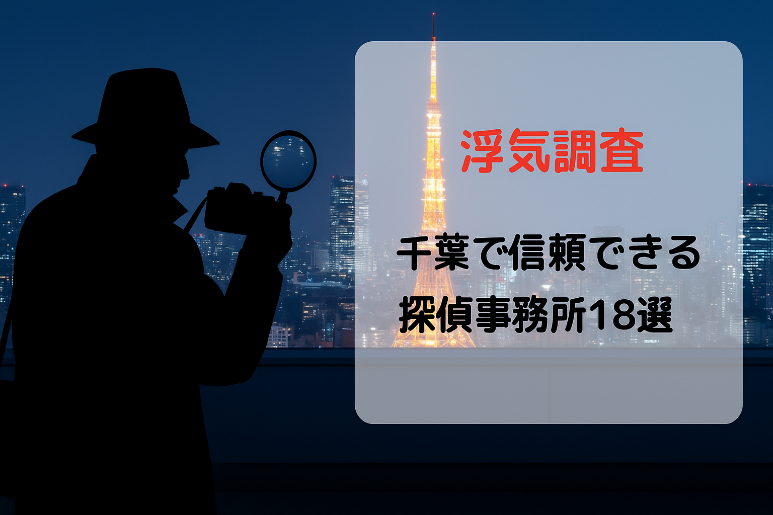 【浮気調査】千葉で信頼できる探偵事務所18選｜料金比較と選び方ガイド