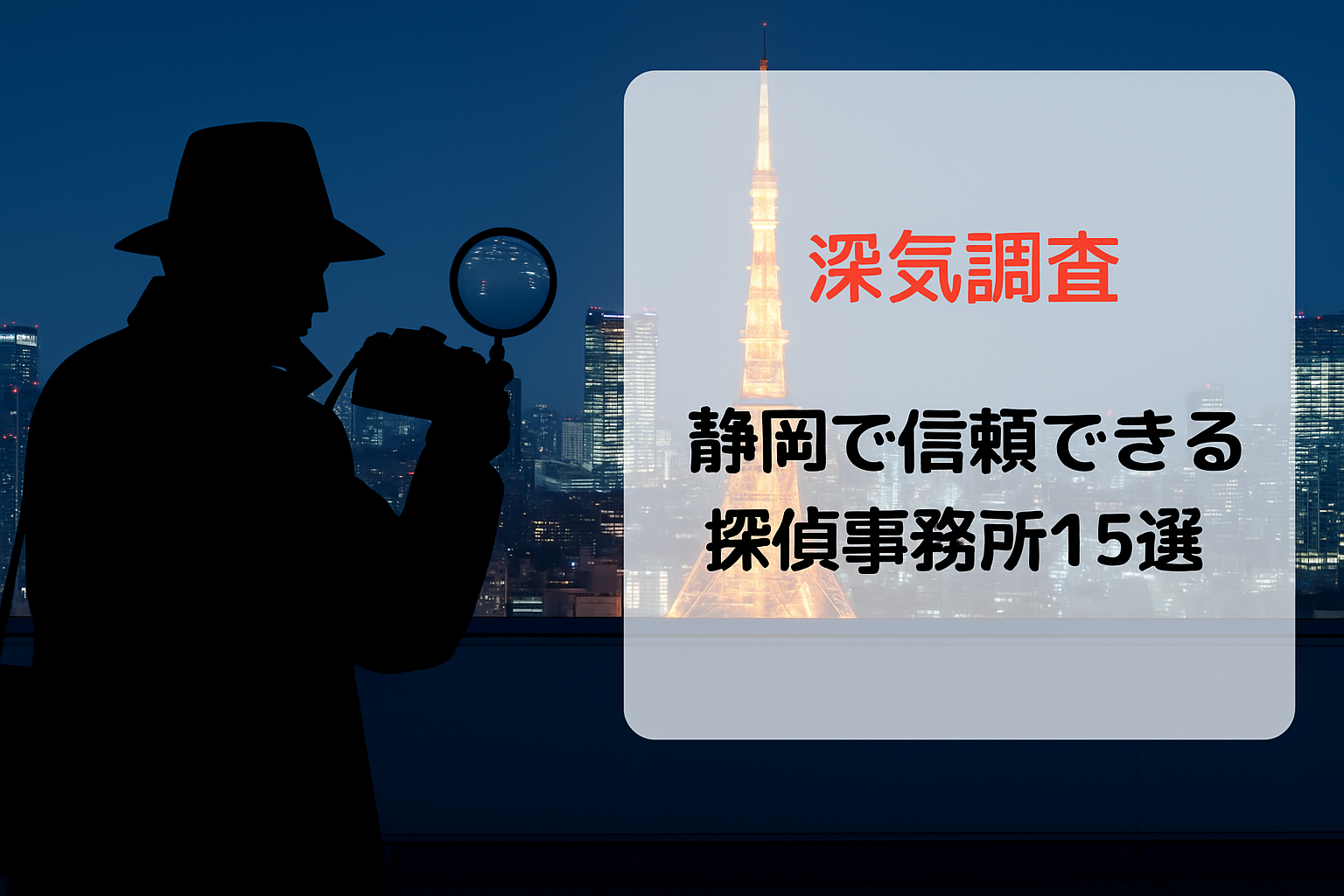 【浮気調査】静岡で信頼できる探偵事務所15選｜料金比較と選び方ガイド