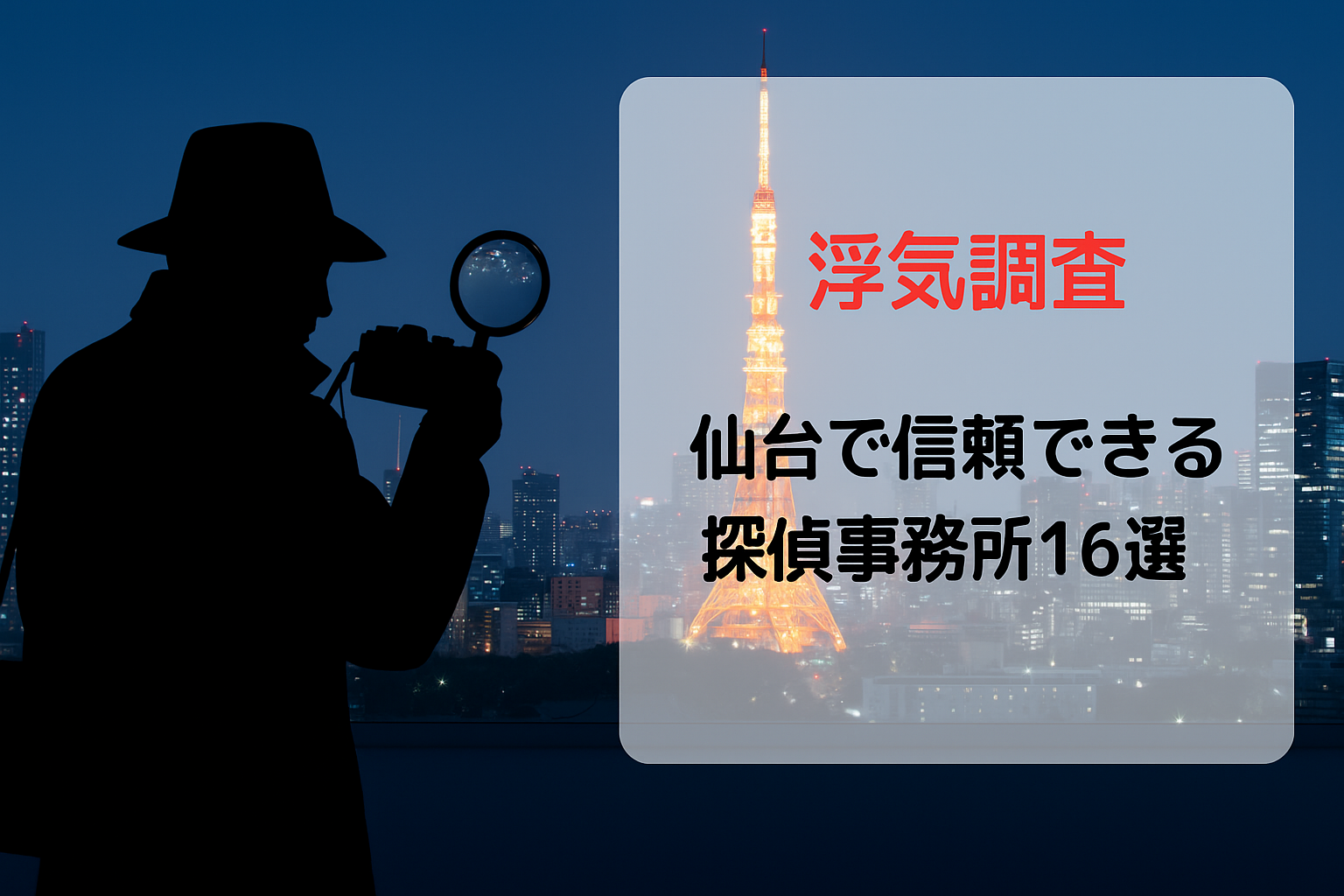 【浮気調査】仙台で信頼できる探偵事務所16選｜料金比較と選び方ガイド